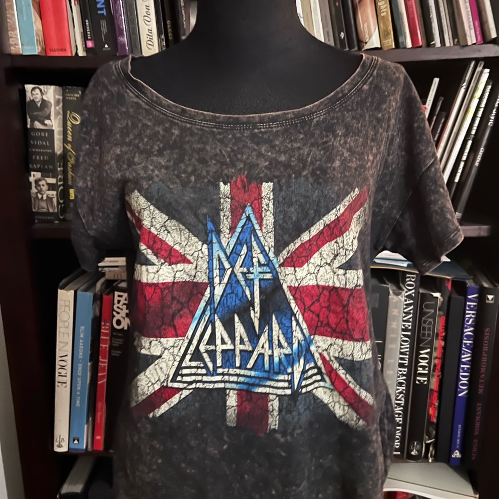 Def Leppard Histeric Logo Black Shirts